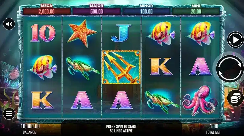 Увлекательные вращения в игровом автомате Triton's Realm, где вас ждут Тритон и спрятанные подводные богатства